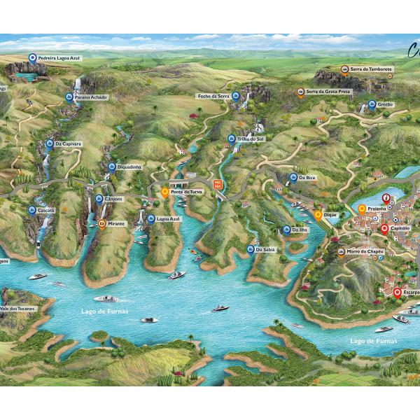 Mapa de Capitólio - Minas Gerais