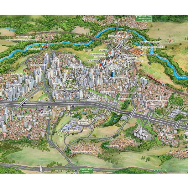 Mapa de São José dos Campos SP