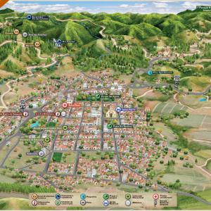 Mapa Turístico de Capão Bonito SP