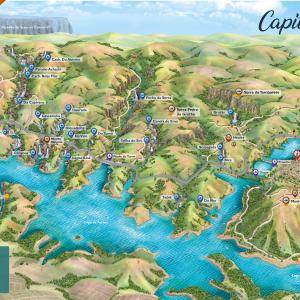 Mapa Turístico de Capitólio NG