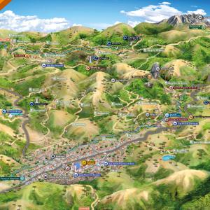 Mapa ilustrado e  turístico de Itamonte MG