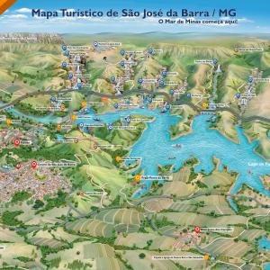 Mapa Turístico de São José da Barra MG
