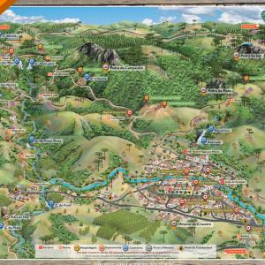 Mapa turístico de Sapucaí Mirim MG