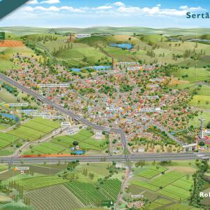 Mapa Ilustrado de Sertãozinho SP